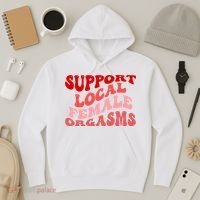 Support Local Female Orgasms Groovy Hoodie thumb 3