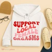 Support Local Female Orgasms Groovy Hoodie thumb 4