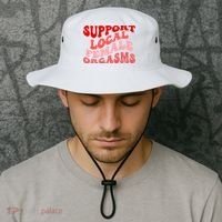 Support Local Female Orgasms Groovy Bucket Hat thumb 2