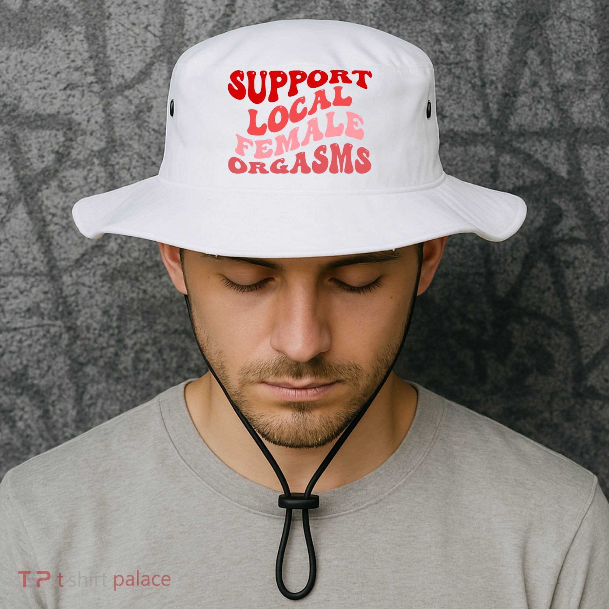 Support Local Female Orgasms Groovy Bucket Hat
