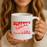 Support Local Female Orgasms Groovy Coffee Mug thumb 3