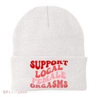 Support Local Female Orgasms Groovy Beanie thumb 0