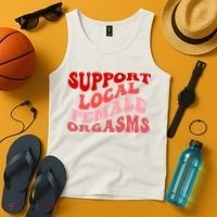 Support Local Female Orgasms Groovy Tank Top thumb 4