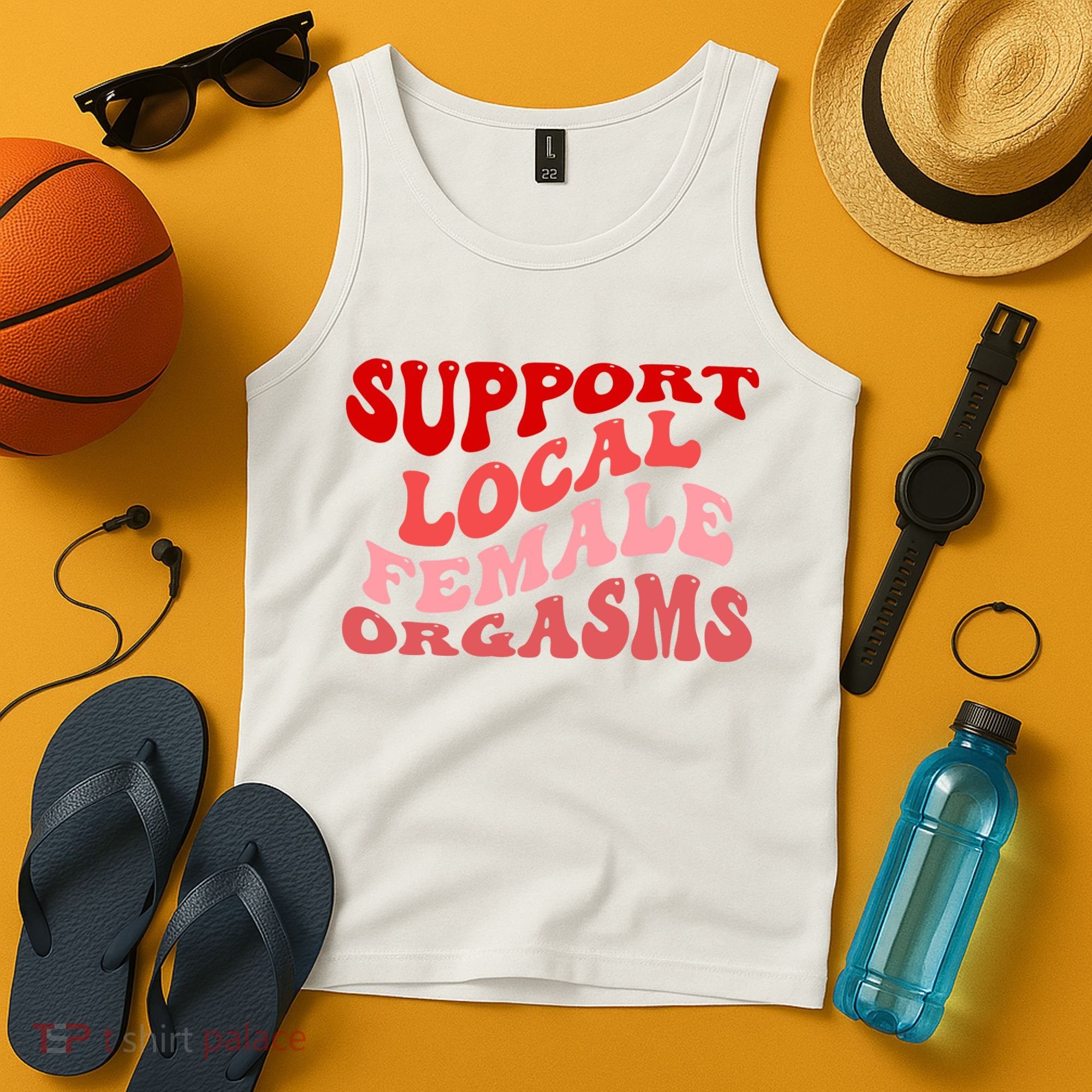 Support Local Female Orgasms Groovy Tank Top