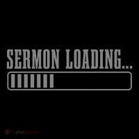 Sermon Loading Funny Pastor Christian Parish Clergy Apparel Button thumb 1