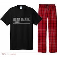 Sermon Loading Funny Pastor Christian Parish Clergy Apparel Pajama Set thumb 0