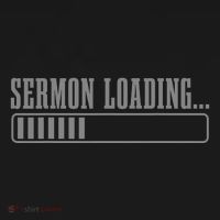 Sermon Loading Funny Pastor Christian Parish Clergy Apparel Mousepad thumb 1