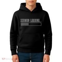 Sermon Loading Funny Pastor Christian Parish Clergy Apparel Kids Hoodie thumb 4