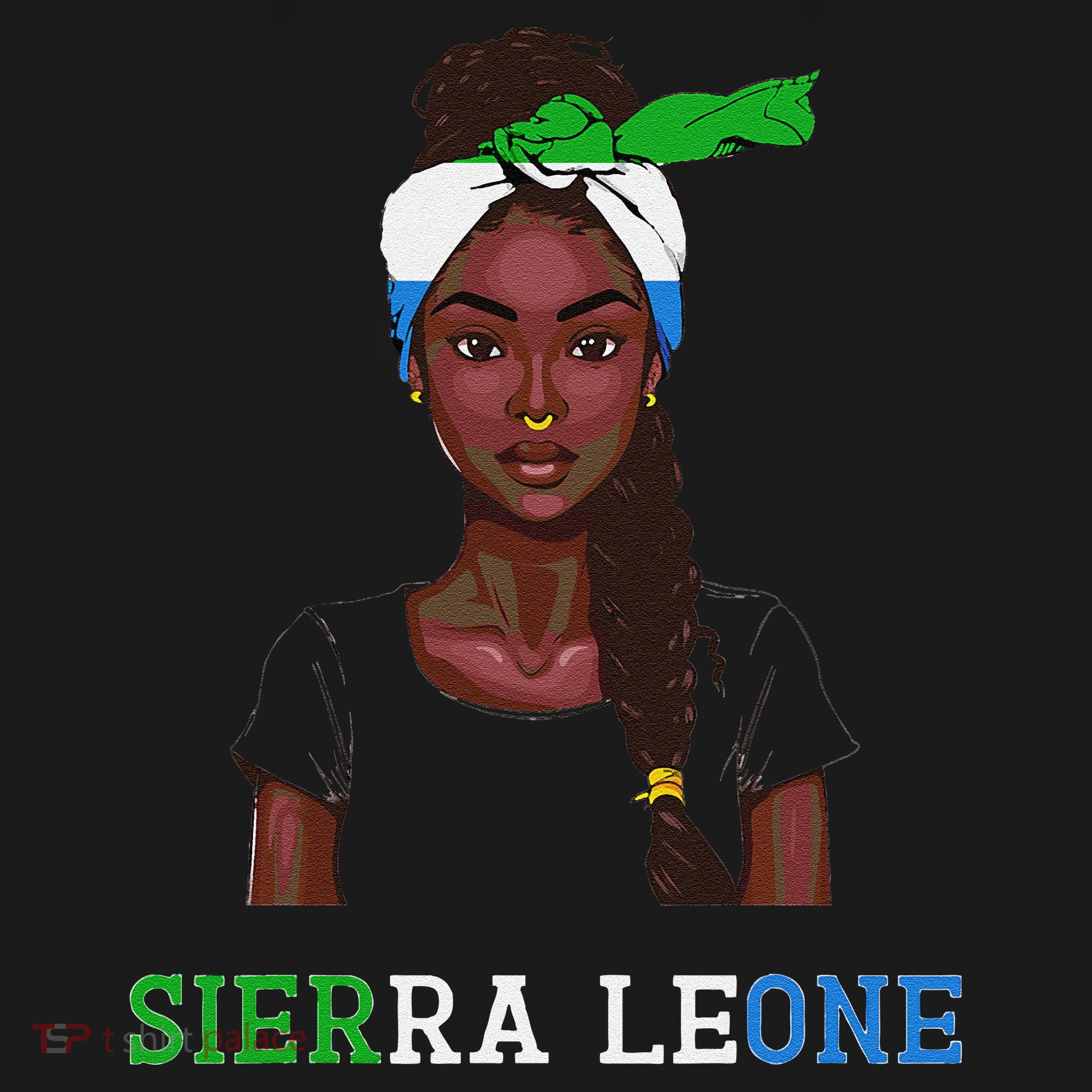 Sierra Leonean Flag Souvenirs Products Woman Sierra Leone Apron