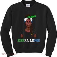 Sierra Leonean Flag Souvenirs Products Woman Sierra Leone Kids Sweatshirt thumb 0