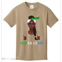 Sierra Leonean Flag Souvenirs Products Woman Sierra Leone Kids T-Shirt thumb 0
