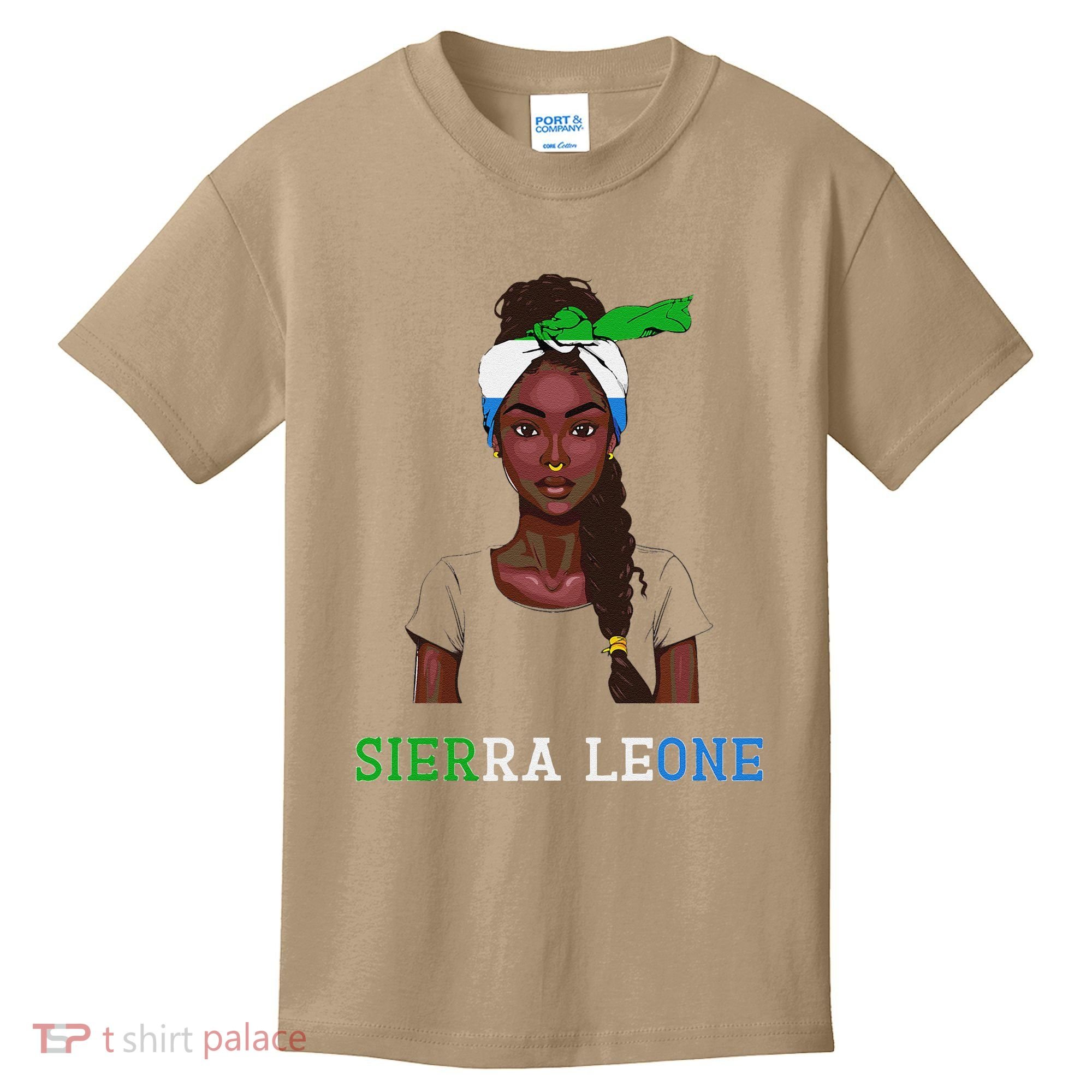 Sierra Leonean Flag Souvenirs Products Woman Sierra Leone Kids T-Shirt