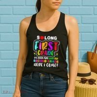 So Long First Grade Hello Second Grade Here I Come 2nd Grade Women's Tank Top thumb 2