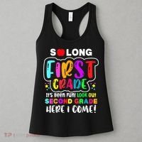 So Long First Grade Hello Second Grade Here I Come 2nd Grade Women's Tank Top thumb 3