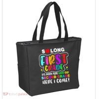 So Long First Grade Hello Second Grade Here I Come 2nd Grade Tote Bag thumb 2