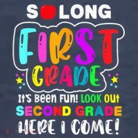 So Long First Grade Hello Second Grade Here I Come 2nd Grade Sweatshirt thumb 3