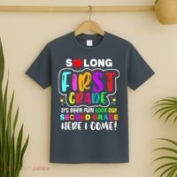 So Long First Grade Hello Second Grade Here I Come 2nd Grade T-Shirt thumb 2