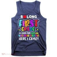 So Long First Grade Hello Second Grade Here I Come 2nd Grade Tank Top thumb 0