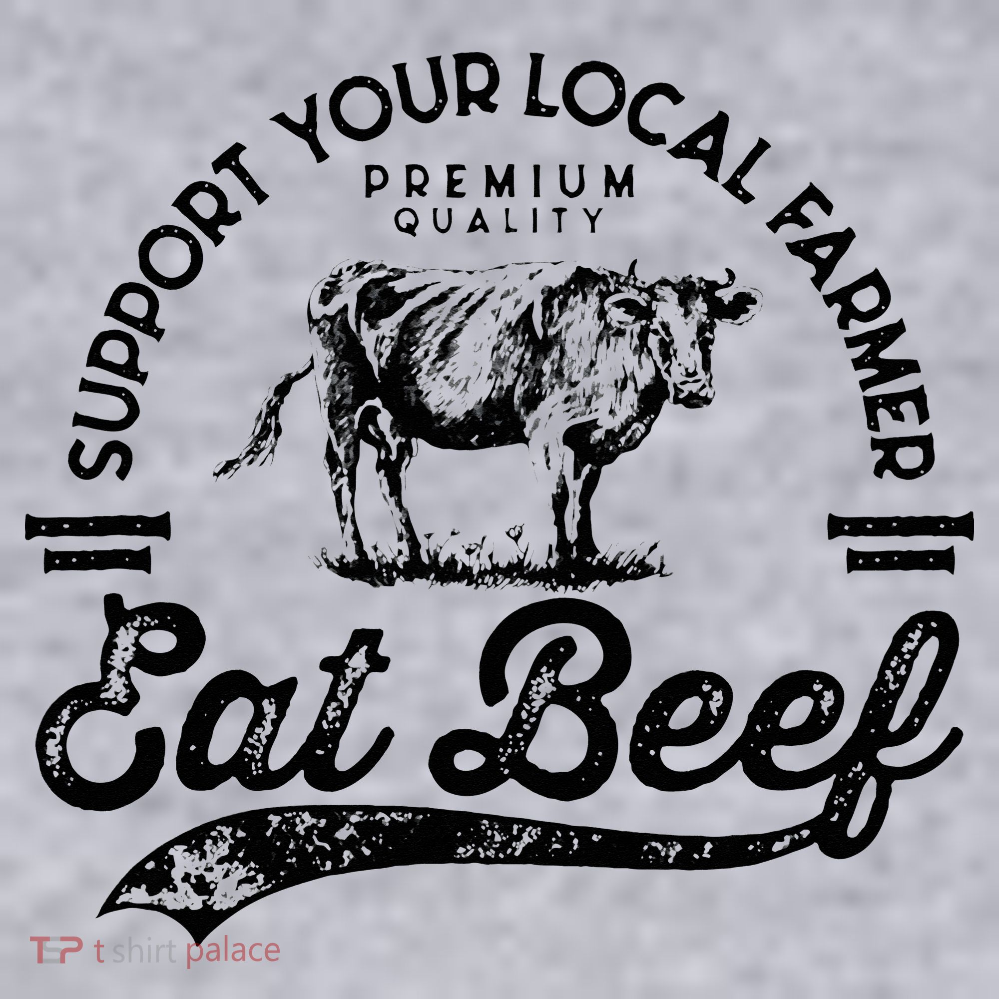 Support Local Farmers Farming Farmer Market Buy Eat Beef Ladies Heavyweight Boxy Pullover Hoodie