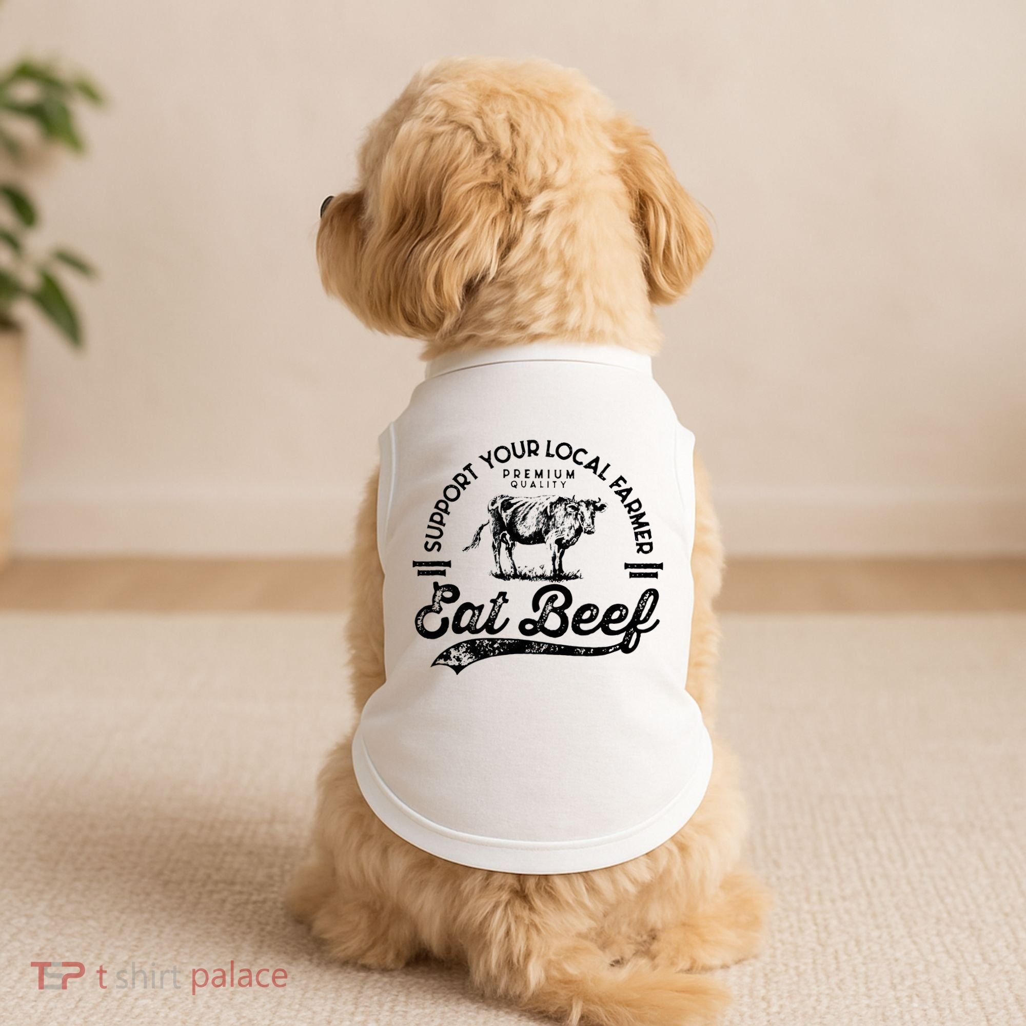Support Local Farmers Farming Farmer Market Buy Eat Beef Doggie Tank