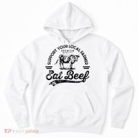 Support Local Farmers Farming Farmer Market Buy Eat Beef Hoodie thumb 0
