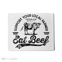 Support Local Farmers Farming Farmer Market Buy Eat Beef Mousepad thumb 0