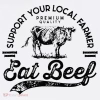 Support Local Farmers Farming Farmer Market Buy Eat Beef Mousepad thumb 1