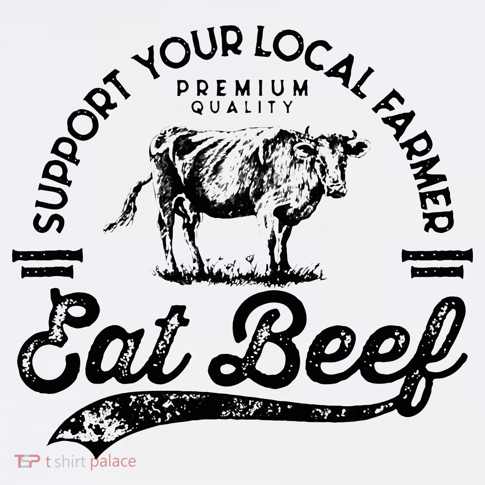 Support Local Farmers Farming Farmer Market Buy Eat Beef Women's Tank Top