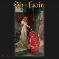 Sir Loin Funny Sirloin Steak Joke Medieval Accolade Art Sweatshirt thumb 3