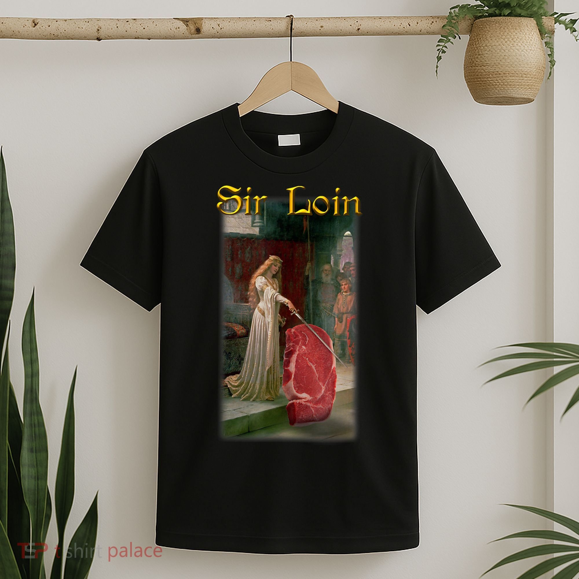 Sir Loin Funny Sirloin Steak Joke Medieval Accolade Art T-Shirt