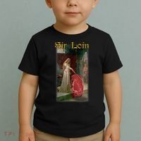 Sir Loin Funny Sirloin Steak Joke Medieval Accolade Art Toddler T-Shirt thumb 2