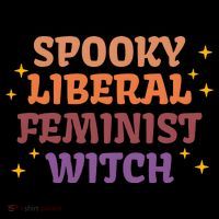 Spooky Liberal Feminist Witch Halloween Hoodie thumb 7
