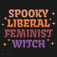 Spooky Liberal Feminist Witch Halloween Bucket Hat thumb 4