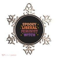 Spooky Liberal Feminist Witch Halloween Ornament thumb 0