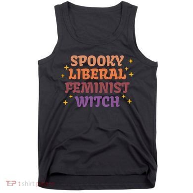 Spooky Liberal Feminist Witch Halloween Tank Top