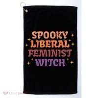 Spooky Liberal Feminist Witch Halloween Golf Towel thumb 0
