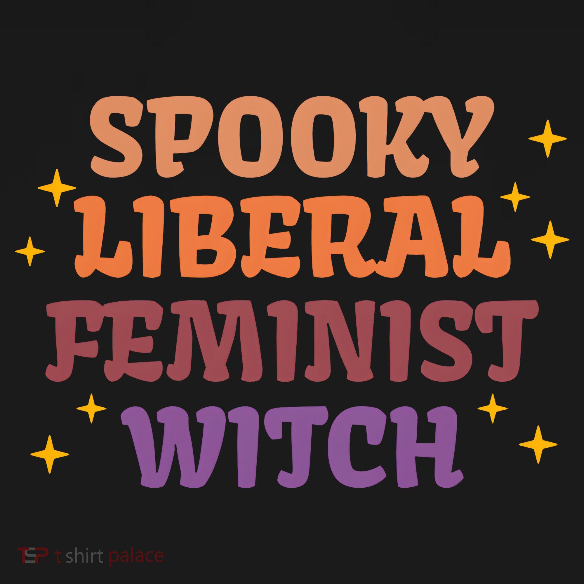 Spooky Liberal Feminist Witch Halloween Toddler T-Shirt