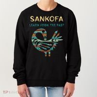 Sankofa Learn From The Past African Bird Black History Women's Sweatshirt thumb 0