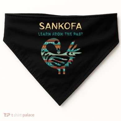 Sankofa Learn From The Past African Bird Black History USA-Made Doggie Bandana