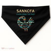 Sankofa Learn From The Past African Bird Black History USA-Made Doggie Bandana thumb 0