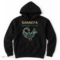 Sankofa Learn From The Past African Bird Black History Hoodie thumb 0