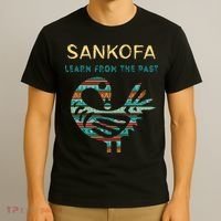 Sankofa Learn From The Past African Bird Black History T-Shirt thumb 3