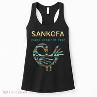Sankofa Learn From The Past African Bird Black History Women's Tank Top thumb 0