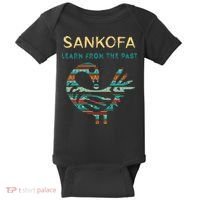 Sankofa Learn From The Past African Bird Black History Baby Bodysuit thumb 0
