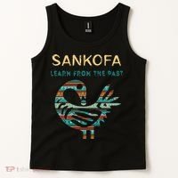 Sankofa Learn From The Past African Bird Black History Tank Top thumb 2