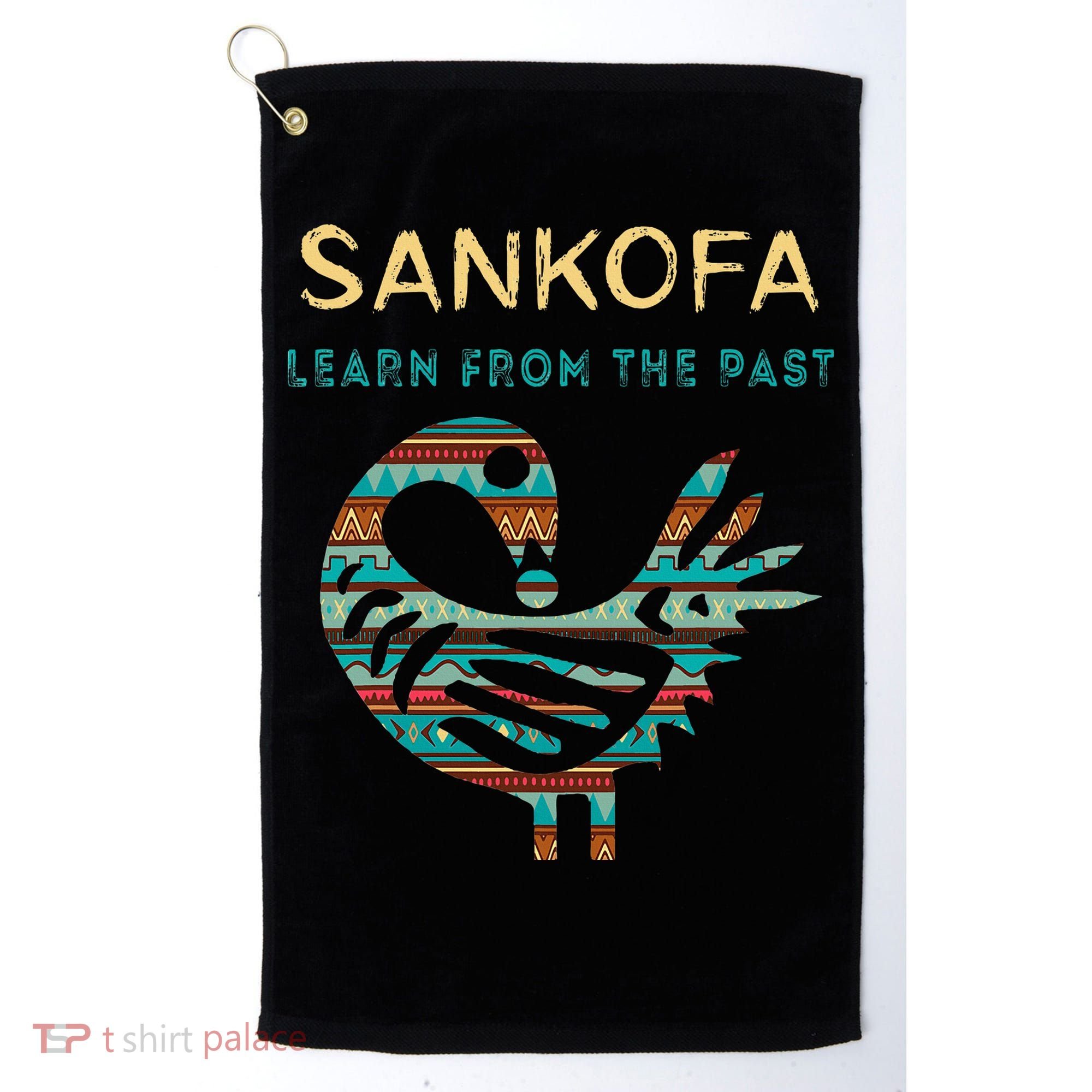 Sankofa Learn From The Past African Bird Black History Golf Towel