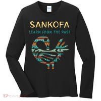 Sankofa Learn From The Past African Bird Black History Women's Long Sleeve Shirt thumb 0
