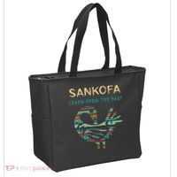 Sankofa Learn From The Past African Bird Black History Tote Bag thumb 2