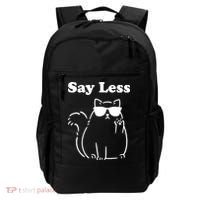 Say Less Funny Cat Backpack thumb 0