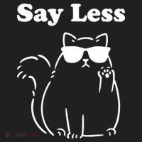 Say Less Funny Cat Beanie thumb 2